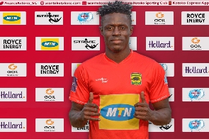 Kwame Opoku scored Kotoko's first goal of the season