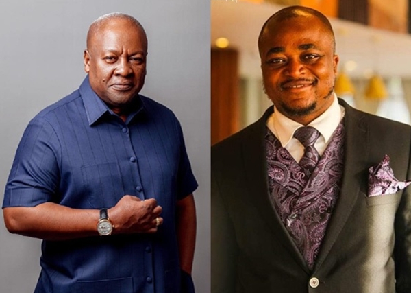 John Dramani Mahama (L) and Yohane Amarh Ashitey (R)