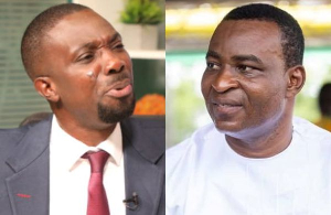 Dennis Miracles Aboagye (L) and Chairman Wontumi (R) are both NPP members