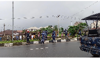 A scene from the hunger protest in Nigeria