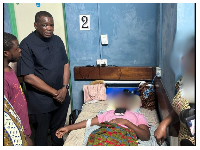 The delegation also visited injured victims receiving treatment at the Ho Teaching Hospital