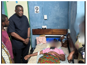 The delegation also visited injured victims receiving treatment at the Ho Teaching Hospital