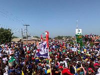 Hundreds of NPP supporters participated in the walk