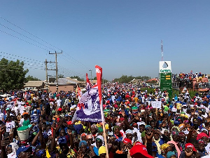 Hundreds of NPP supporters participated in the walk