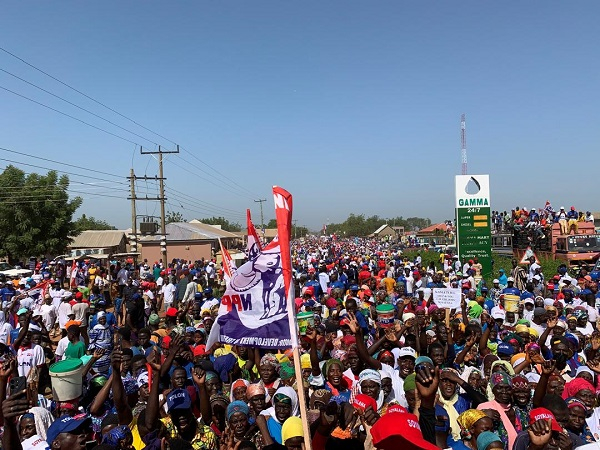 Hundreds of NPP supporters participated in the walk