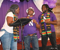 Dr. Emelia Appiagyei and her son, Dr. Cyril Appiagyei celebrated their dual graduation