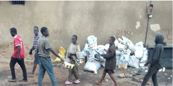 Some street children in Mbarara City. Residents and leaders of Mbarara City have raised concerns