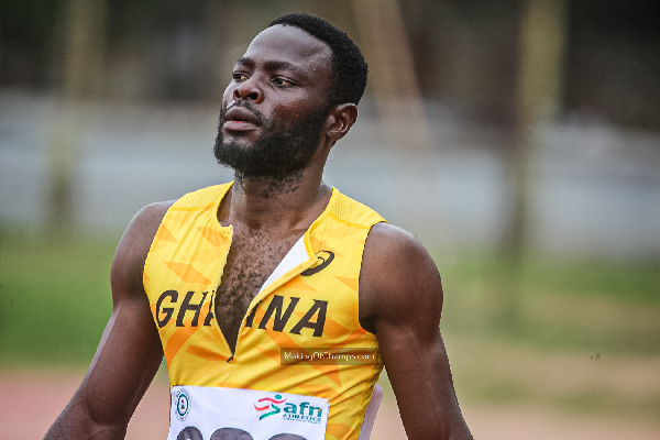 Edwin Gadayi finished second in the men’s 200m final at the 2025 CAA championship