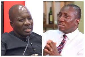 Majority Leader, Mahama Ayariga[L] and Minority Leader, Alexander Afenyo-Markin
