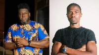 Bullgod (L) argues that Kwesi Arthur’s (R) public outburst against his former label was not right