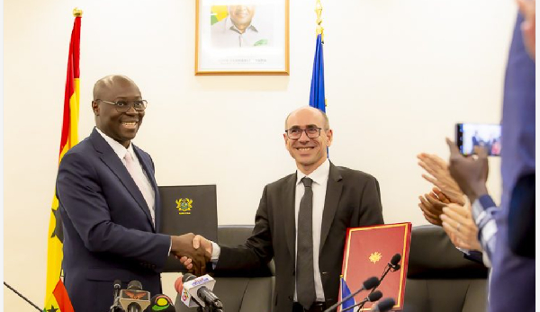 Dr Cassiel Ato Baah Forson and William Ross