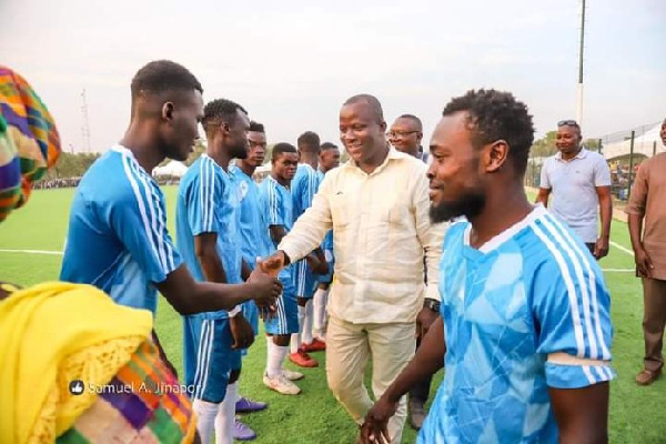 Damongo MP commissions second astroturf at Larabanga