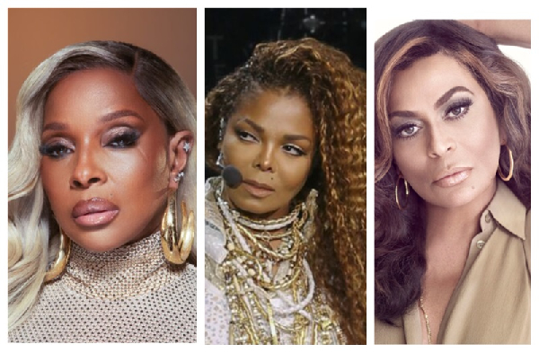 Mary J Blige, Janet Jackson and Tina Knowles