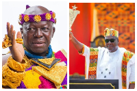 Otumfuo Osei Tutu II and John Mahama