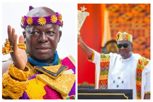 Otumfuo Osei Tutu II and John Mahama