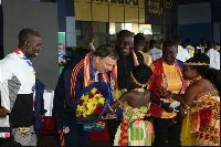 FC Cincinnati chief Jeff Berding arrives in Ghana