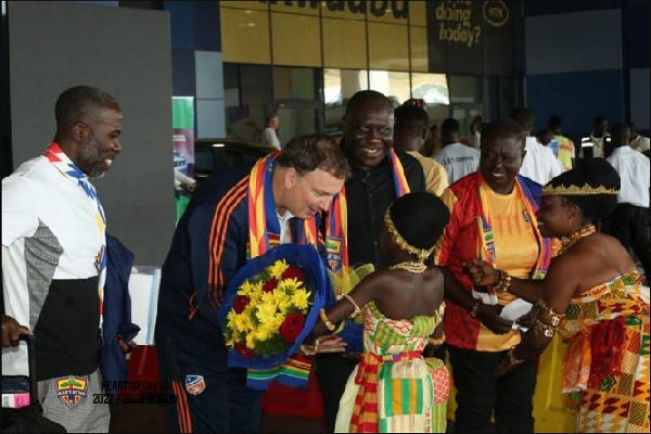 FC Cincinnati chief Jeff Berding arrives in Ghana