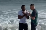 Watch Semenyo being baptized on Bournemouth beach
