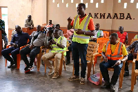 A training session on going