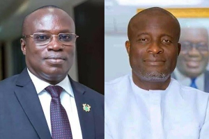 Titus-Glover (R) has lambasted former Chief Executive Officer of VALCO Kingsley Aboagye Gyedu (L) Titus-Glover (R) has lambasted former Chief Executive Officer of VALCO Kingsley Aboagye Gyedu (L)