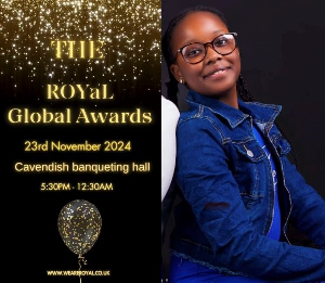 Sarah Afua Kittoe has been nominated for the Royal Global Awards in London, United Kingdom