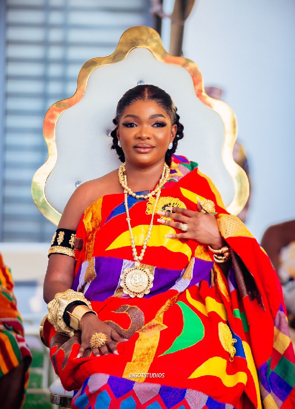 Nana Offeibea Adinkra I been installed as developmental Queen Mother of Senchi