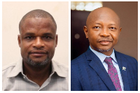 Member of Parliament (MP) for Hohoe, Thomas Worlanyo Tsekpo (L) and Ras Mubarak