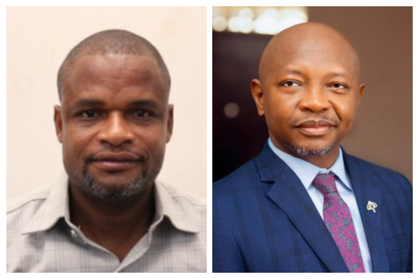 Member of Parliament (MP) for Hohoe, Thomas Worlanyo Tsekpo (L) and Ras Mubarak