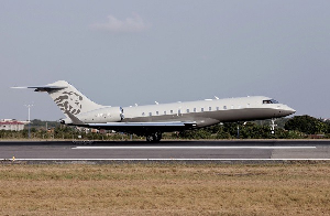 A file photo of the private jet