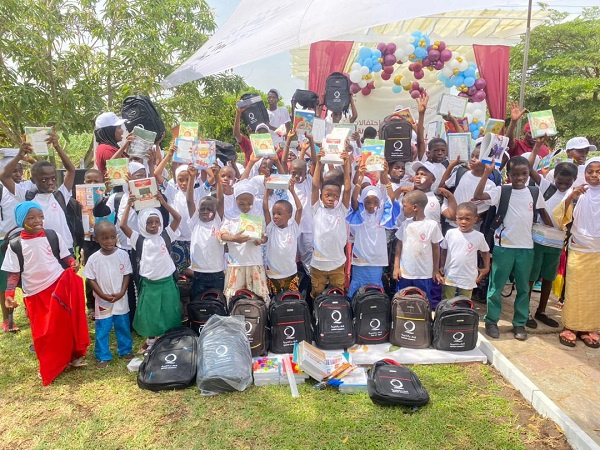 The children from the orphanages around Ghana were entertained on the day