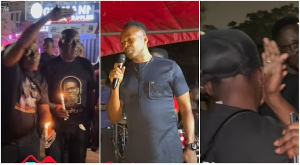 Scenes from the late Yaw Sarpong's candlelight vigil