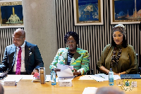 Ghana's Vice President, Professor Jane Naana Opoku-Agyemang (Middle) during the meeting