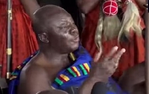 Asantehene Otumfuo Osei Tutu II when he was advising the NPP delegates