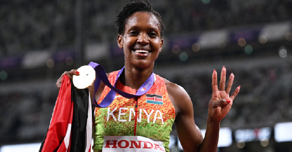 Faith Kipyegon won gold medal at the World Athletics Championships in Tokyo