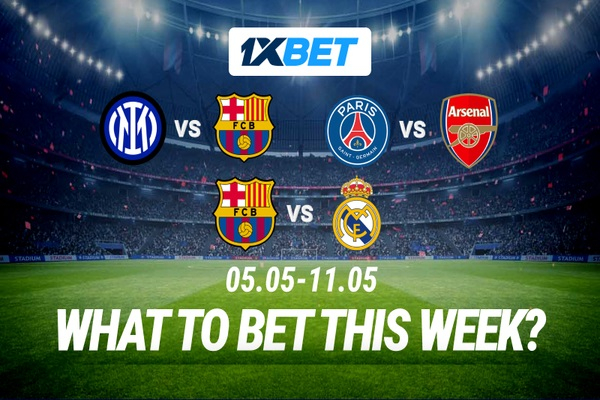 Champions League semifinals and the decisive El Clásico; bet on the top matches