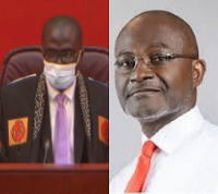 2nd Deputy Speaker of Parliament Andrew Asiamah Amoako (left), MP Ken Agyapong (right)