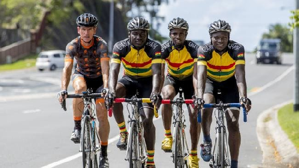 Some members of Ghana's Cycling team