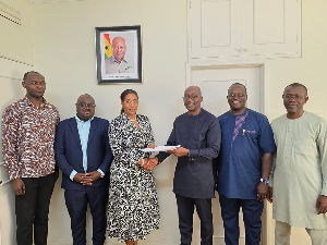 Acting CEO of GNPC, Kwame Amoah & CEO of Petroleum Commission, Emeafa Hardcastle signed the deal