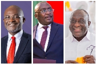 Photo Collage Kennedy Agyapong, Dr Bawumia and Alan Kyerematen