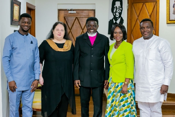 The Israeli Ambassador with Agyinasare and Sam George