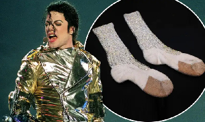 The auction took place in France, specifically in Nîmes, where Michael Jackson performed in 1997