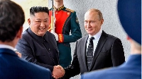Kim Jon-Un and Vladimir Putin