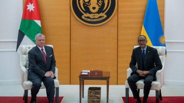 King Abdullah also thanked President Kagame for sending humanitarian aid to Gaza