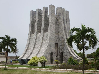 The tree-trunk-designed edifice