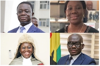 Dr. Stephen Opuni, Evelyn Keelson, Chief Justice Torkornoo and A-G Yeboah Dame