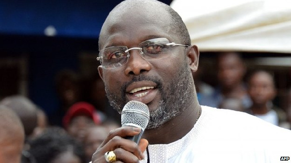 George Oppong Weah is now the President of Liberia