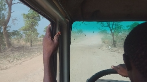 Clouds Of Dust Are A Constant Threat To Travellers On The Bolgatanga Bawku Pulmakom Road