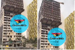 Scary scenes as part of high-rise building in Accra collapses