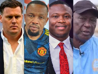 L-R: Kim Lars, Christopher Nimley, Saddick Adams and Bashir Hayford are sports personalities