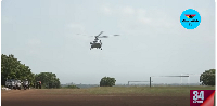 The Ghana Armed Forces demonstrating their land combat fire skills